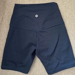 Lululemon Blue Bike Shorts